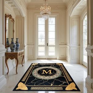 Family Name, Entry Rug, Personalized Entryway Rug, Entrance Rug for Inside House, Indoor Welcome, Mat, Low Pile Non Slip, Machine Washable