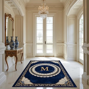 Family Name, Entry Rug, Personalized Entryway Rug, Entrance Rug for Inside House, Indoor Welcome, Mat, Low Pile Non Slip, Machine Washable
