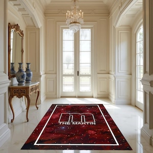 Family Name, Entry Rug, Personalized Entryway Rug, Entrance Rug for Inside House, Indoor Welcome, Mat, Low Pile Non Slip, Machine Washable