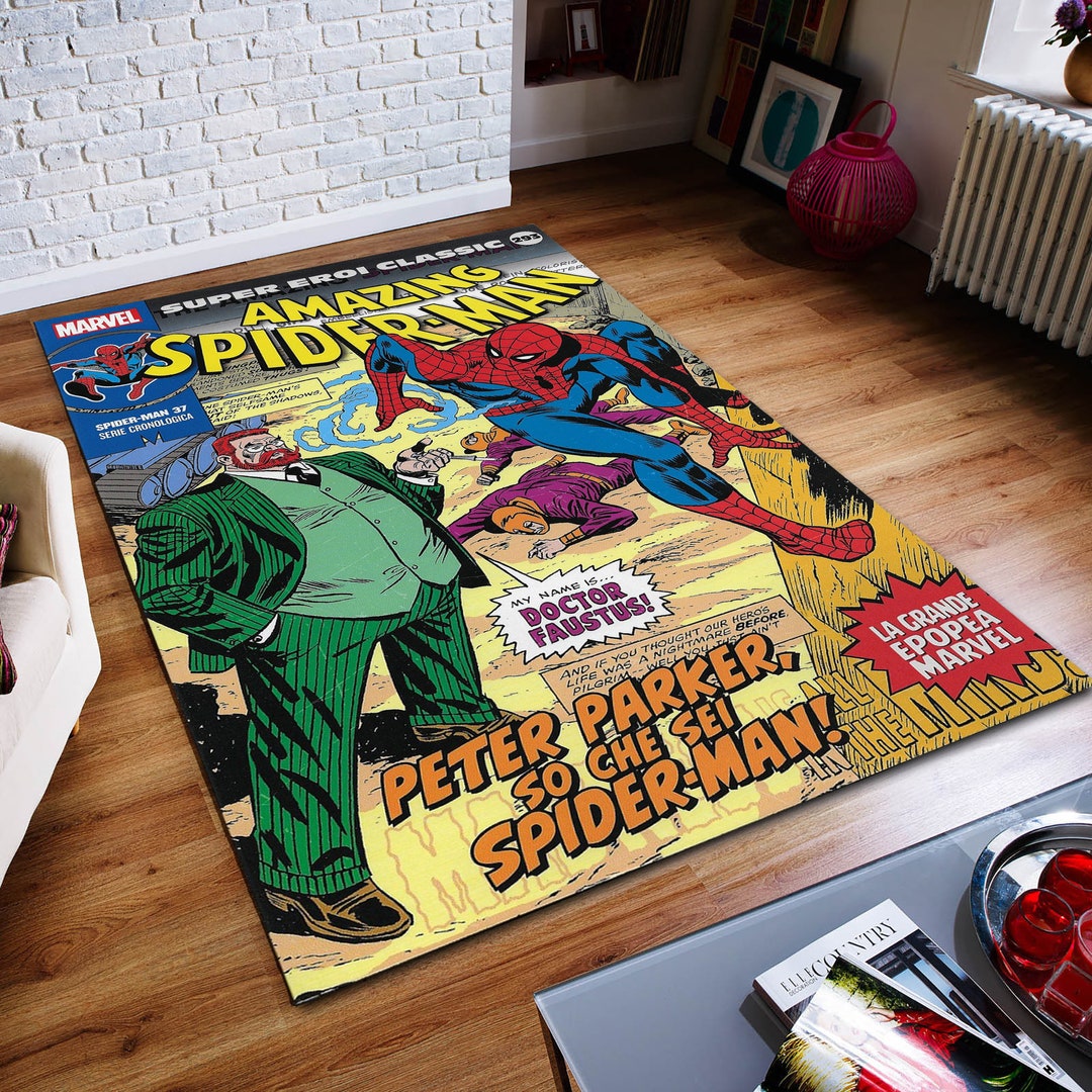 Spider-man Rug, Magazine Cover, Legendary Hero, Fantastic Rug, Comic ...