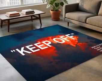 Keep Off Rug, Keep Off Clouds Rug, Traditional Abstract Rug, Custom Rug, Home Decor Rug, Modern Rug, Non slip Rug, Popular Rug, Area Rug