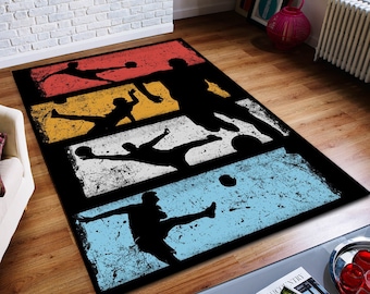 Tapete Esportivo, Tapete de Futebol, A Revanche, Tapete Abstrato, Tapete Personalizado, Tapete para Decoração de Casa, Tapete Moderno, Tapete Antiderrapante, Tapete Popular, Tapete para Área, Tapete para Quarto Infantil