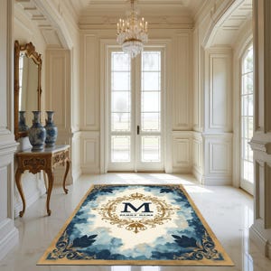 Family Name, Entry Rug, Personalized Entryway Rug, Entrance Rug for Inside House, Indoor Welcome, Mat, Low Pile Non Slip, Machine Washable