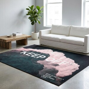 Tappeto Keep Off, Tappeto Keep Off Clouds, Tappeto astratto tradizionale, Tappeto personalizzato, Tappeto per la decorazione della casa, Tappeto moderno, Tappeto antiscivolo, Tappeto popolare, Tappeto per aree specifiche