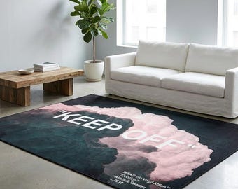 Keep Off Rug, Keep Off Clouds Rug, Traditional Abstract Rug, Custom Rug, Home Decor Rug, Modern Rug, Non slip Rug, Popular Rug, Area Rug