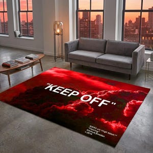 Keep Off Rug, Keep Off Clouds Rug, Traditional Abstract Rug, Custom Rug, Home Decor Rug, Modern Rug, Non slip Rug, Popular Rug, Area Rug