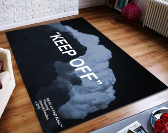 Keep Off Rug, Keep Off Clouds Rug, Traditional Abstract Rug, Custom Rug, Home Decor Rug, Modern Rug, Non slip Rug, Popular Rug, Area Rug