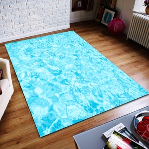 Pool Pleasure Rug, Water Pattern Rug, Abstract Rug, Custom Rug, Home Decor Rug, Modern Rug, Non slip Rug, Popular Rug, Area Rug
