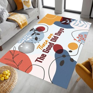 These Are The Good Old Days,Personalized Rug,Custom  Rug,Gift for Him,Custom Area Rug,Gift,The Good Old Days Rug,Washable Rug,Non-Slip Rug