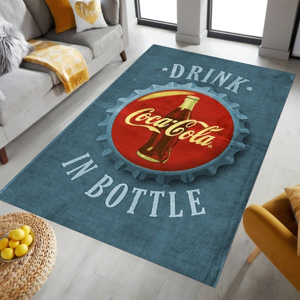 Drink Coca Cola in Bottle Rug - Etsy