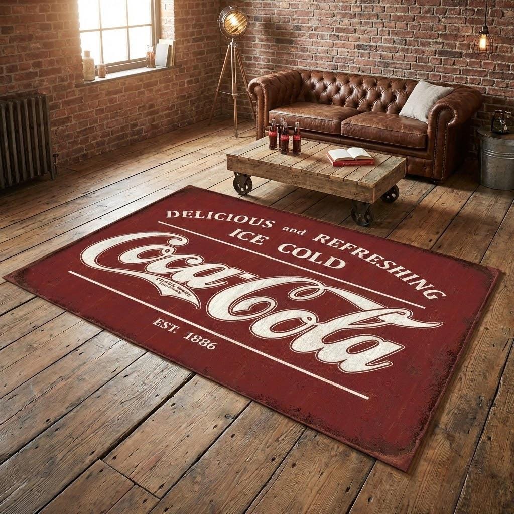 Coca Cola Rug - Etsy