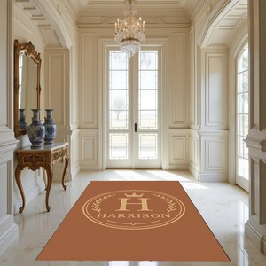 Family Name, Entry Rug, Personalized Entryway Rug, Entrance Rug for Inside House, Indoor Welcome, Mat, Low Pile Non Slip, Machine Washable