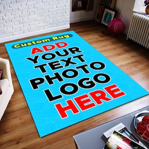 Custom Image Rugs, Custom Rug, Custom Rug With Your Logo, Custom Rug For Business, Personalized Carpet, Area Rug, Personalized, Gifts