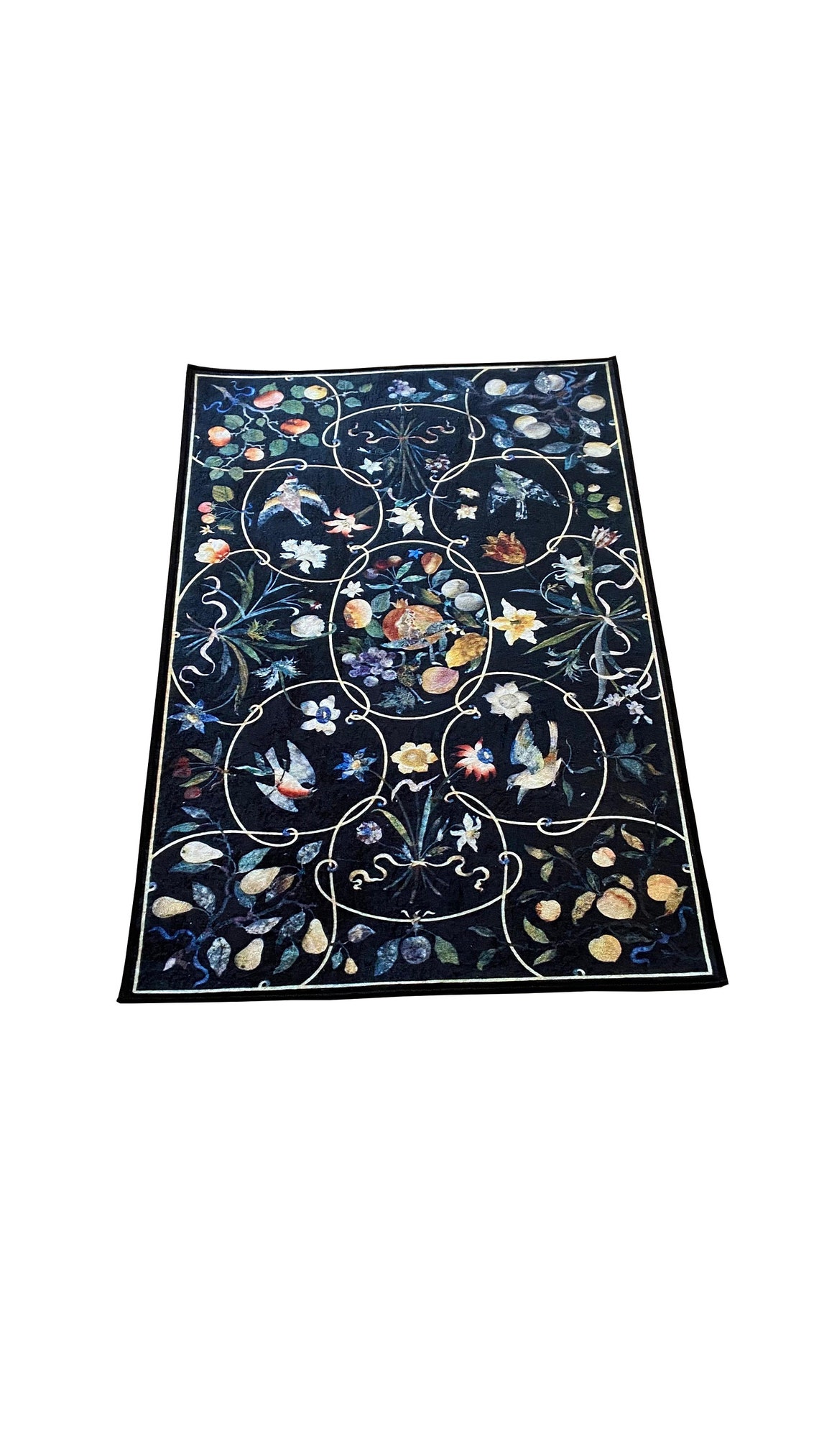 Pear, Peach, Pomegranate, Apricot Rug, Abstract Rug, Custom Rug, Home ...