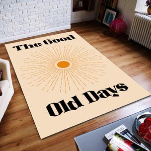 These Are The Good Old Days,Personalized Rug,Custom  Rug,Gift for Him,Custom Area Rug,Gift,The Good Old Days Rug,Washable Rug,Non-Slip Rug
