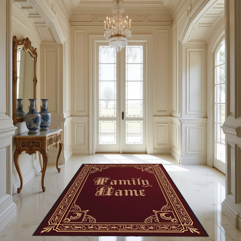 Family Name, Entry Rug, Personalized Entryway Rug, Entrance Rug for ...