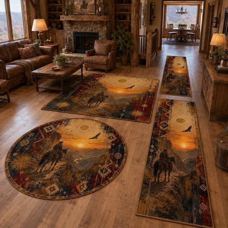 Western Rustic Rugs - Etsy
