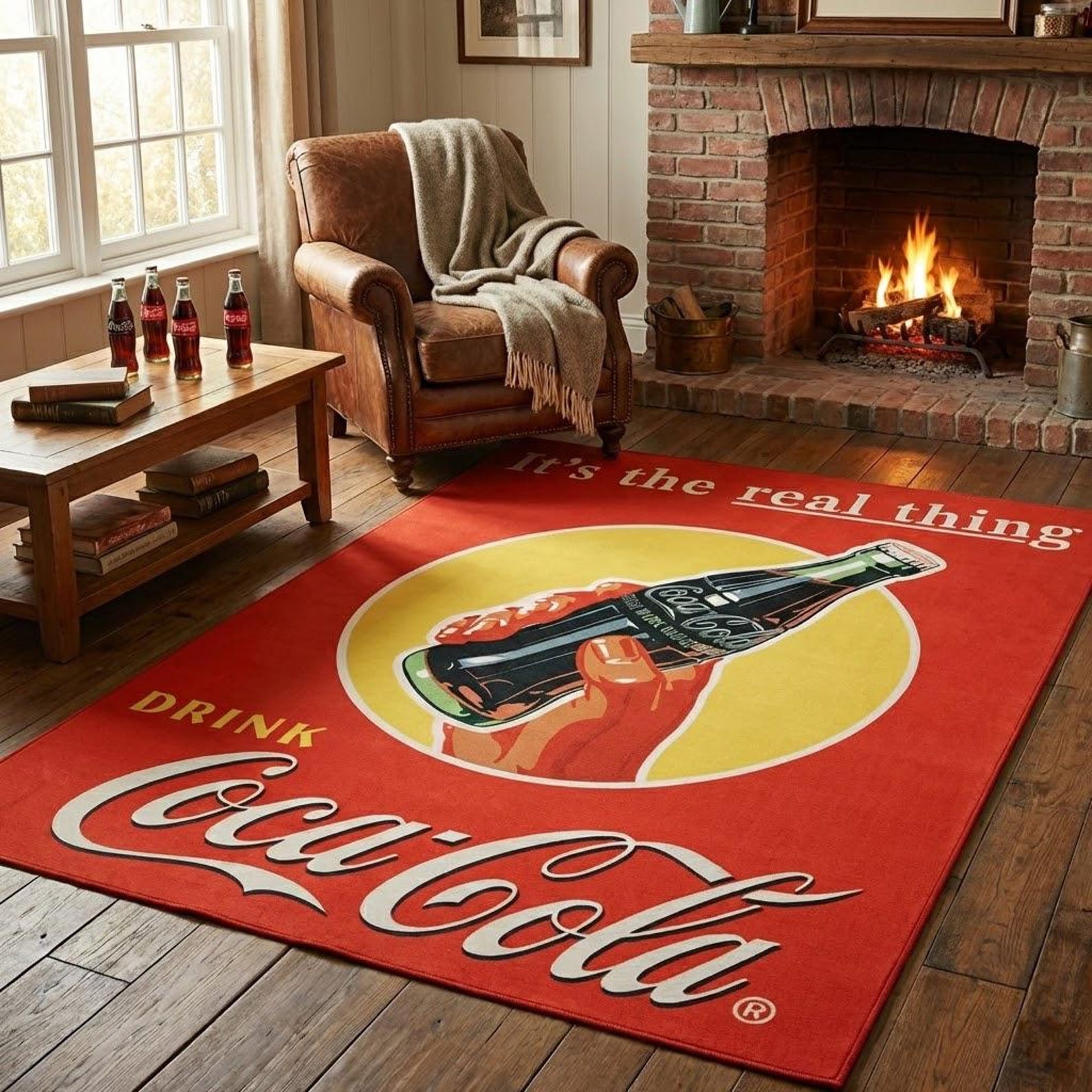 Coca Cola Round Rug Coca Cola Rug,abstract Rug, Coca Coca Retro, Custom Rug,coca Coca ...