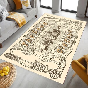 These Are The Good Old Days,Personalized Rug,Custom  Rug,Gift for Him,Custom Area Rug,Gift,The Good Old Days Rug,Washable Rug,Non-Slip Rug