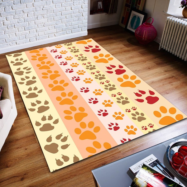 Paw Print Rug Etsy