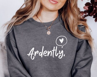 Vurig Chat Sweatshirt, Jane Austen shirt, Pride and Prejudice shirt, Jane Austen cadeau, boek lover shirt, Austen geïnspireerde trui, bookish