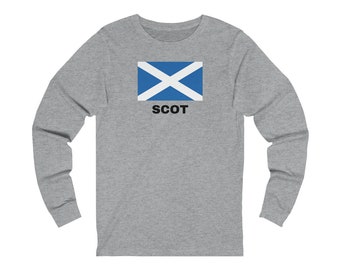 Scot Unisex Long Sleeve Tee, Scotland shirt, Scotland lovers tshirt, wanderlust, travel lovers shirt, Scottish gifts, Scotland gifts