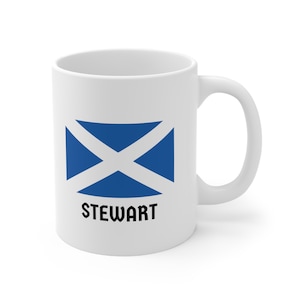Stewart Koffie Mok 11oz, Clan Stewart, Clan Stewart mok, Clan Stewart cadeau, Stewart Schotland, Schotse Stewart, Stewart familie Schotland cadeau