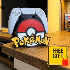Pokeball Controller Stand – 3D Printed Desk Organizer & Display for Gamers