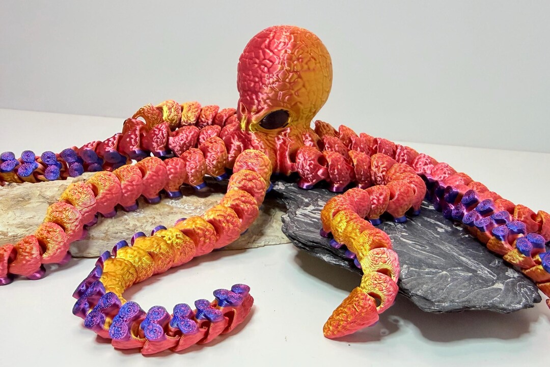 Produktbild von Octopus Toy 3D Print-Gelenke Sea Animal Figur, Kreatives
