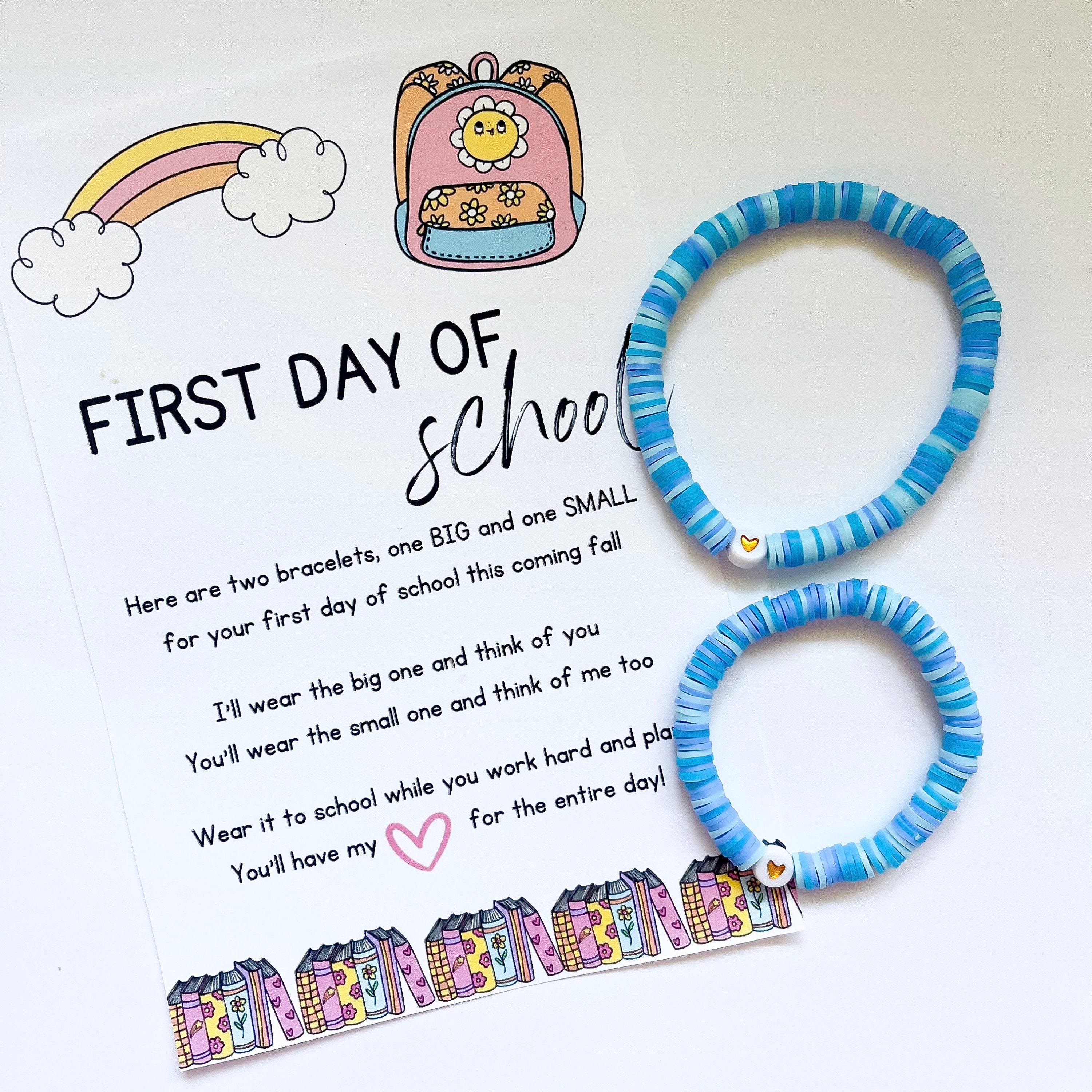 Mom Daughter Bracelets Mommy And Me First Day Of School Bracelet
