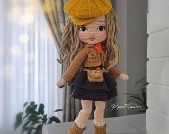 YAPRAK Doll Amigurumi Crochet Pattern (Turkish/English)