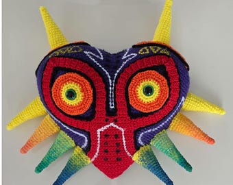 Legend of Zelda Majora's Mask Pillow Crochet Pattern, Pillow