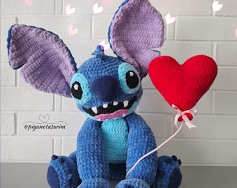 Patrón de crochet para amigurumi STITCH (turco/inglés)