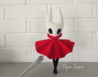Padrão de crochê amigurumi da Hornet de Hollow Knight: Silksong (turco/inglês)