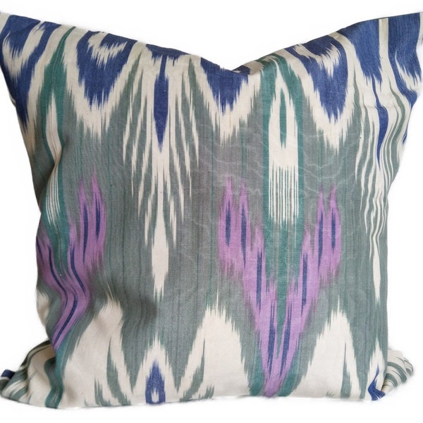 Purple Ikat Pillow Etsy
