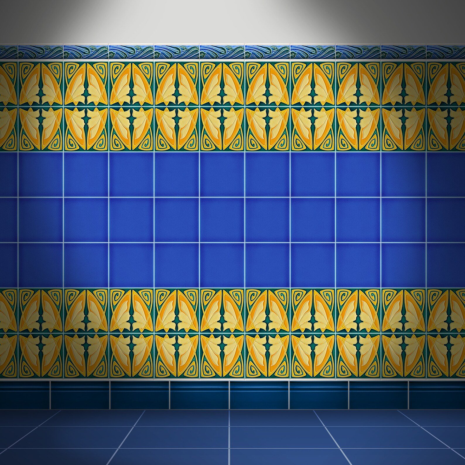 Art Nouveau Luciano Ceramic Tileworks papillon Etsy