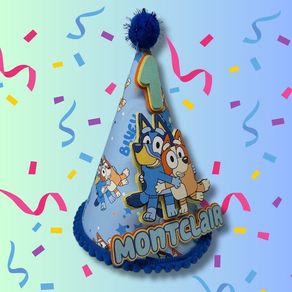 Bluey Custom Birthday Hat Etsy