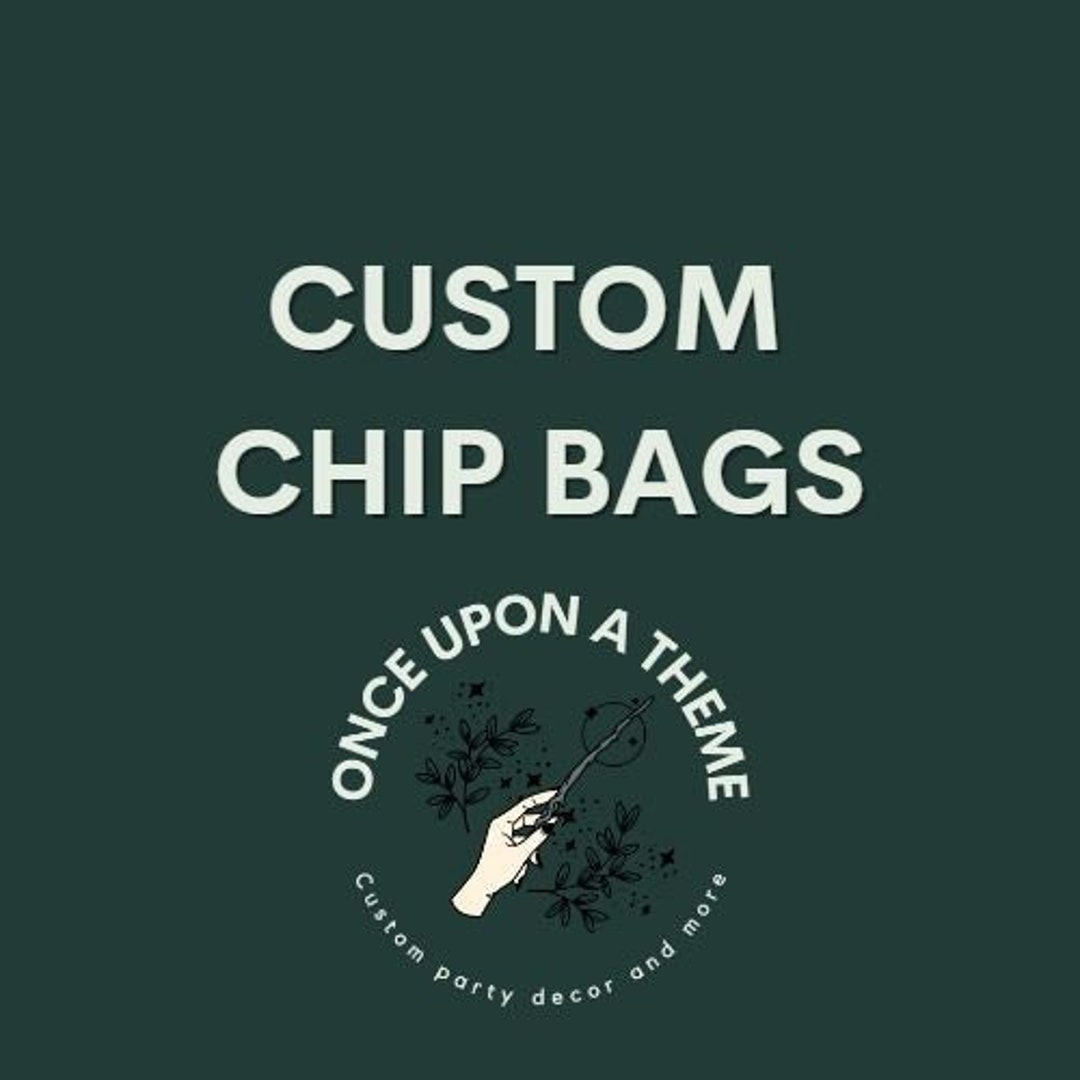 Custom Chip Bags Chip Bags Party Favors Personalized Etsy