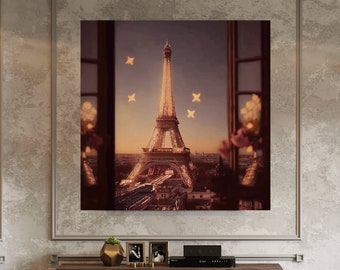 Paris Frankreich Eiffelturm Reise Vintage Poster