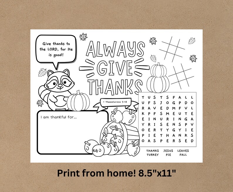 Pdf Christian Fall Activity Sheet, Digital Download, Christian Fall ...