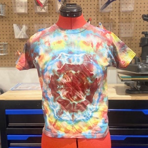 One of a kind short sleeve mandala tie dye t-shirt Youth Small