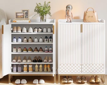 Modern Shoe Cabinet 5-Tier Storage Organizer