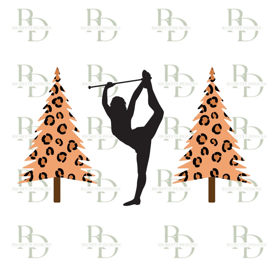Christmas Tree Twirler SVG Baton Twirling Christmas Baton - Etsy