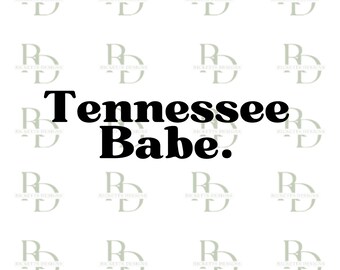 Tennessee Babe Vintage SVG Cut File - Tennessee Vols Fan SVG - Football Season, Fall SVG, Gameday, Cricut, Silhouette, Sublimnation