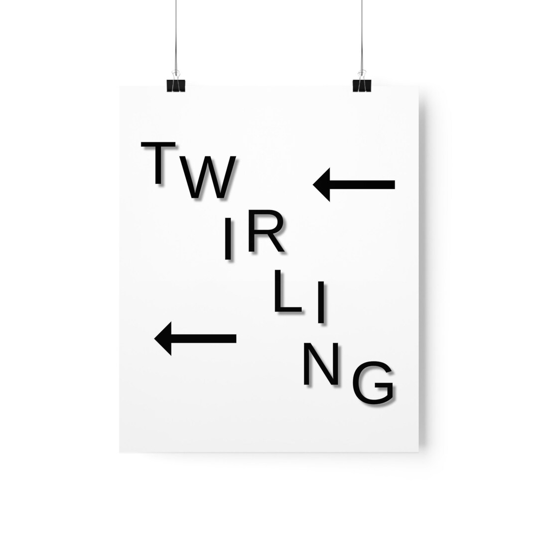 Twirling Vertical Wall Art Poster - Etsy