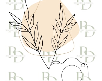 Camera SVG for Photographers, Photography SVG, Boho Photography Shirt Design, Abstract Camera Design Cut File, Circuit, Silhouette File,