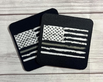 Thin Gray Line Coasters, Law Enforcement, Corrections Officer