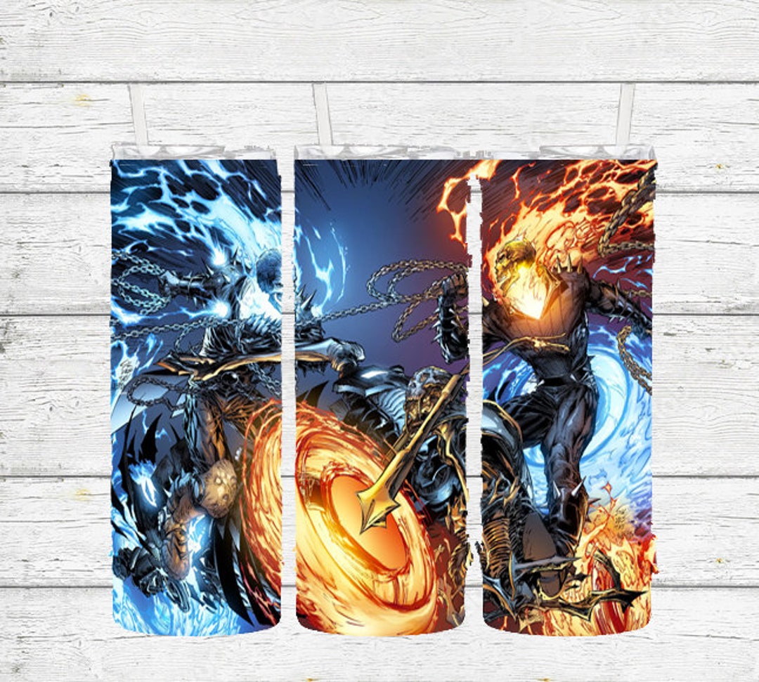 Ghost Rider 20oz Tumbler Cup, Ghost Rider Fan, Danny Ketch, Marvel ...