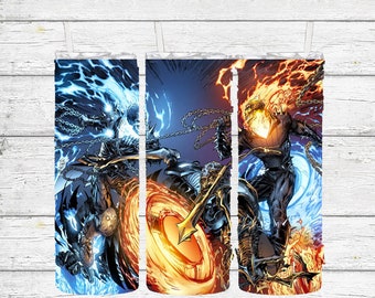 Ghost Rider 20oz Tumbler Cup, Ghost Rider Fan, Danny Ketch, Marvel, Movies
