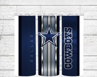 Dallas Cowboys 20oz Tumbler Cup, National Football League Cup, NFL Sports Team Cup with Straw